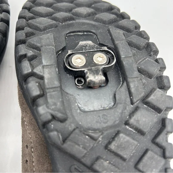 Shimano Spin Shoes SH-MT21 Womens Spinning Brown Black Suede GC - Picture 16 of 16